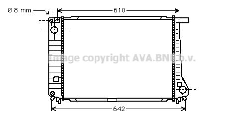 AVA QUALITY COOLING Радиатор, охлаждение двигателя BW2179